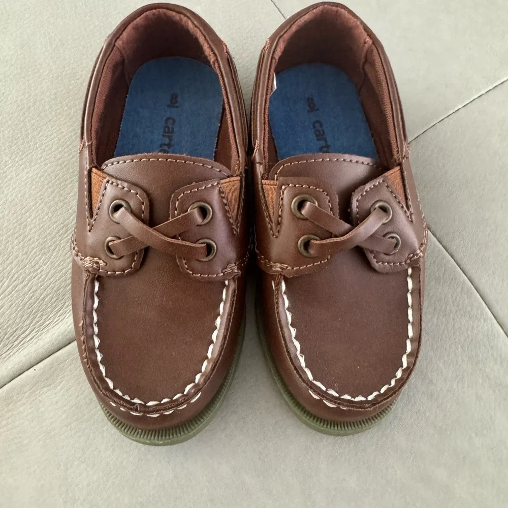Carter’s Toddler Brown Leather Moccasins / Boat Shoes /Loafers